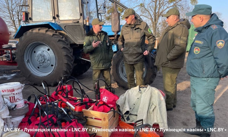 В Лунинецком лесхозе проверили готовность к пожароопасному периоду
