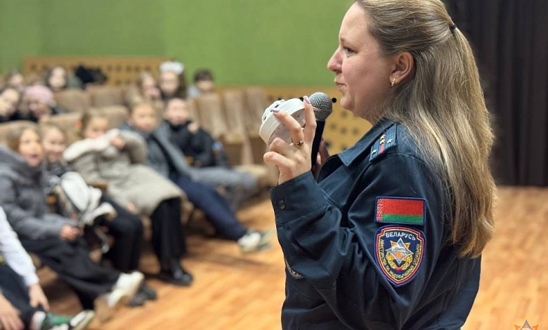 Ребусы спасателей в кинотеатре Лунинца