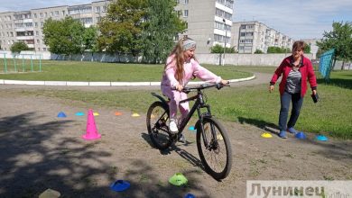 Учащиеся СШ №2 г. Микашевичи приняли участие первенстве по фигурному вождению велосипеда
