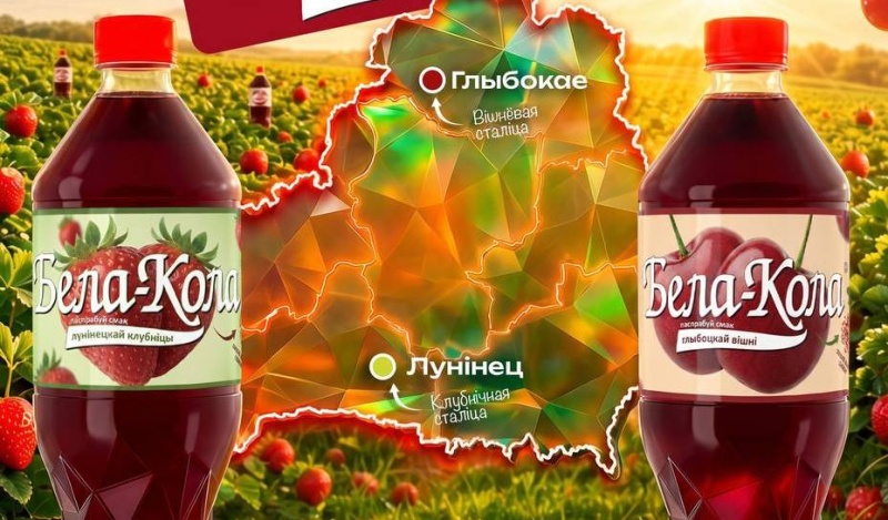 Появилась Бела-Кола со вкусом лунинецкой клубники