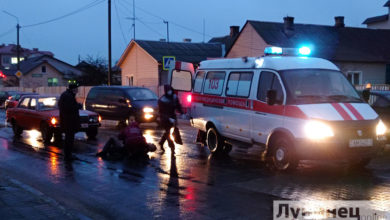 Легковушка сбила пешехода в Лунинце