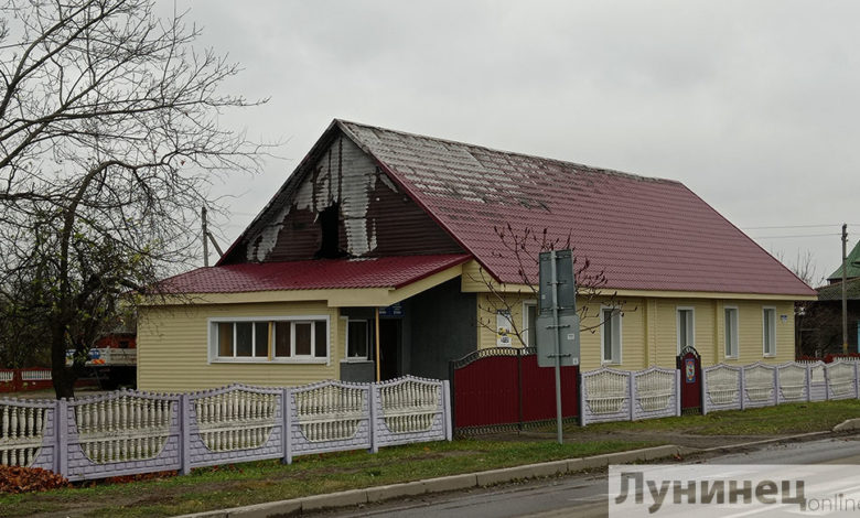 Здание автошколы горело в Микашевичах
