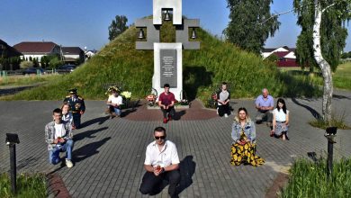 Фотофакт: Патриотическая акция «Память сердца» прошла в Лунинецком районе