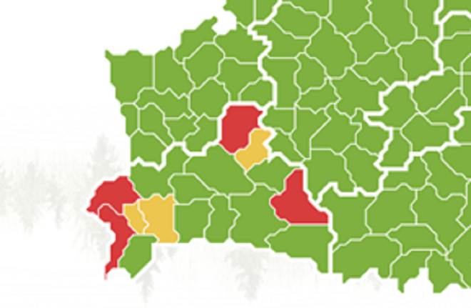 Введены запреты и ограничения на посещение лесов в Брестской области, в том числе и в Лунинецком районе