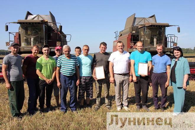 Завершается уборка зерновых в Лунинецком районе