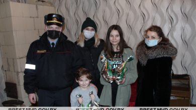 Рождественские поздравления от лунинецких милиционеров