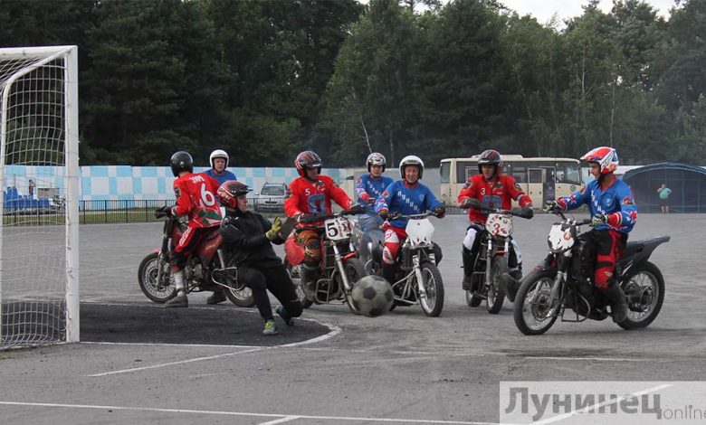 На мотодроме в Лунинце стартовал второй круг чемпионата Беларуси по мотоболу
