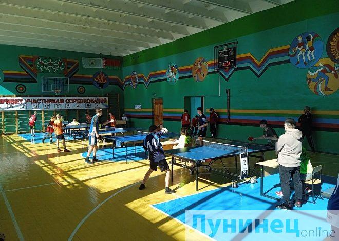Зональные соревнования по настольному теннису состоялись в Лунинецком районе