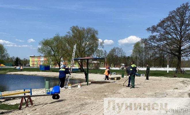 В Микашевичах готовятся к купальному сезону (Лунинецкий район)