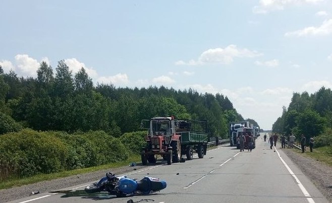 Смертельное ДТП с участием мотоцикла в Лунинецком районе. Погибла молодая женщина