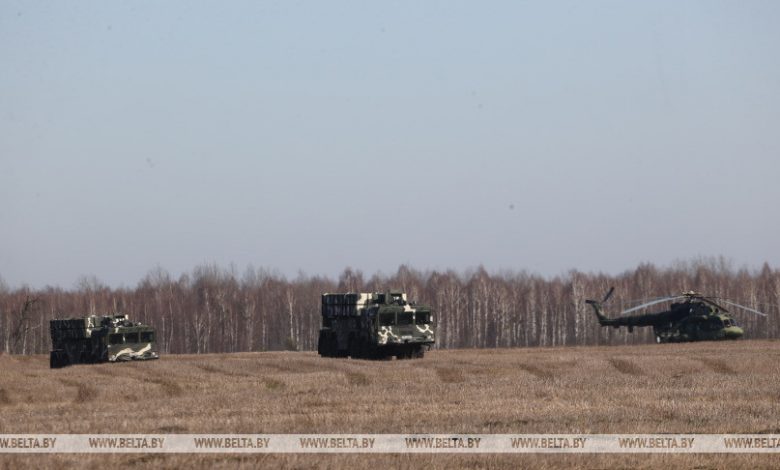 На «Союзной решимости» отрабатывают противовоздушное прикрытие войск (Лунинецкий район)