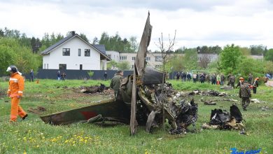 В Барановичах упал военный самолет