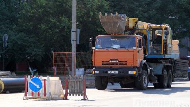 В связи с ремонтными работами городские автобусы следуют по другому маршруту