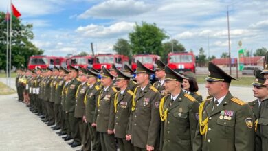 Новый пожарный автомобиль передали в Лунинецкий район