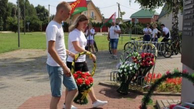 Фотофакт: велоэстафета «Дорога памяти» в Лунинецком районе