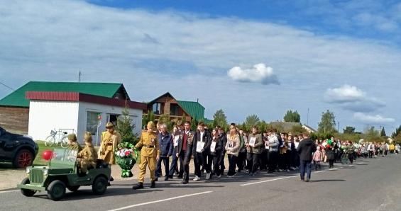 Митинг в честь 80-летия Великой Победы прошел в деревне Язвинки Лунинецкого района