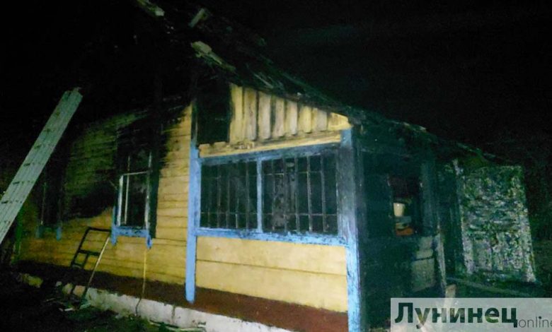 В Дребске горел дом, хозяин погиб