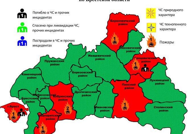 Семь пожаров за сутки в Брестской области. Два человека погибло…