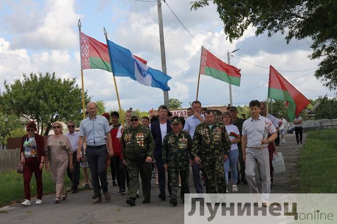 Торжественное мероприятие и автопробег в День освобождения Лунинецкого района от немецко-фашистских захватчиков