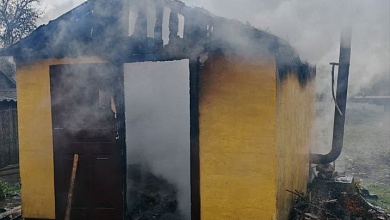 Хозпостройка горела в Кожан-Городке Лунинецкого района