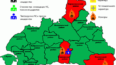 За сутки три пожара зарегистрировано в Брестской области. Есть пострадавший