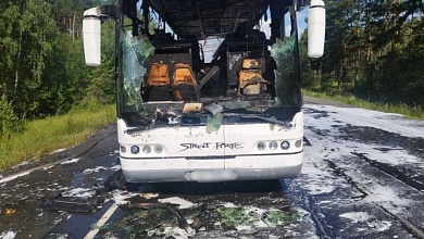 Подробности возгорания автобуса под Лунинцем