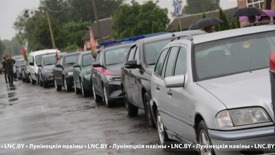 Автопробег по местам боевой славы в честь освобождения Лунинецкого района