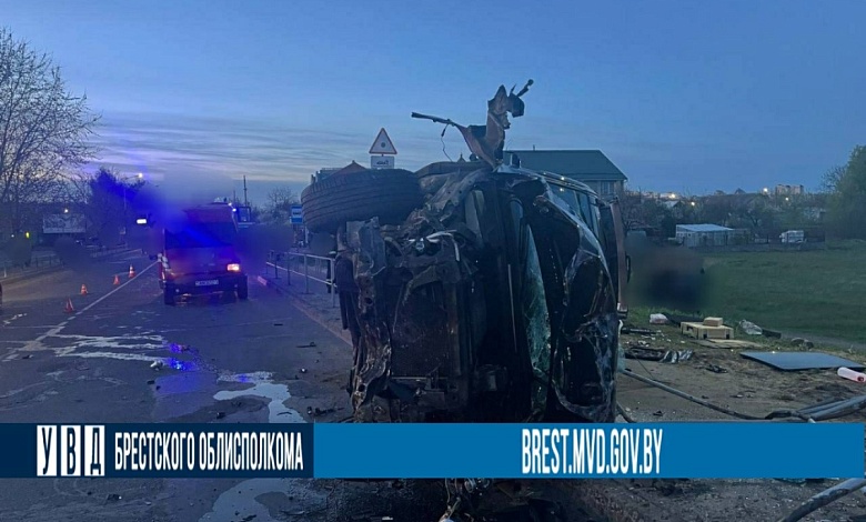 В Пинске перевернулся на BMW житель Столинского района