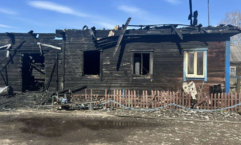 Дом сгорел в деревне Бродница Лунинецкого района