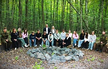 Военные и гимназисты посетили памятные места Лунинецкого района