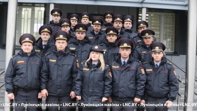 Средний возраст участковых инспекторов милиции 25 лет в Лунинецком районе 