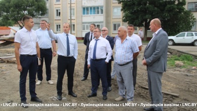 Реконструкция школы в Лунинце под контролем руководства Брестской области