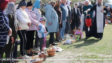 Великая суббота в храме Рождества Иоанна Предтечи г. Микашевичи
