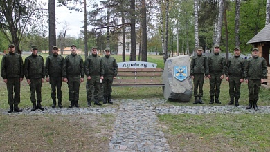 Новобранцы из Гродненской области служат возле Лунинца 