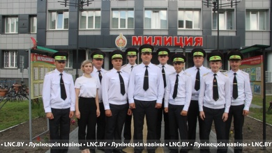 В свой профессиональный праздник сотрудники ГАИ Лунинетчины несут службу