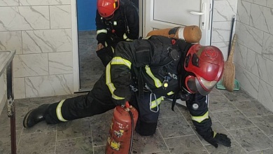 Учебную эвакуацию жильцов провели из общежития в Микашевичах 