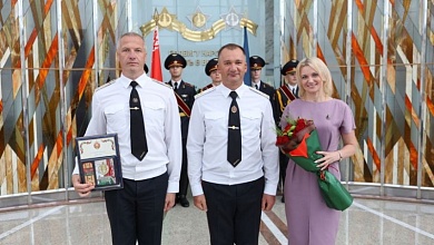 Поздравляем с новым званием начальника Лунинецкого РОВД!