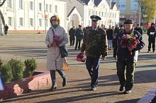 Годовщину Октябрьской революции отметили в Лунинце