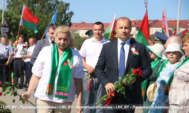 Урачысты мітынг і аўтапрабег адбыліся ў Лунінецкім раёне