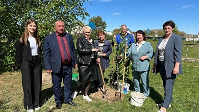 Аллею мира заложили в Язвинской средней школе