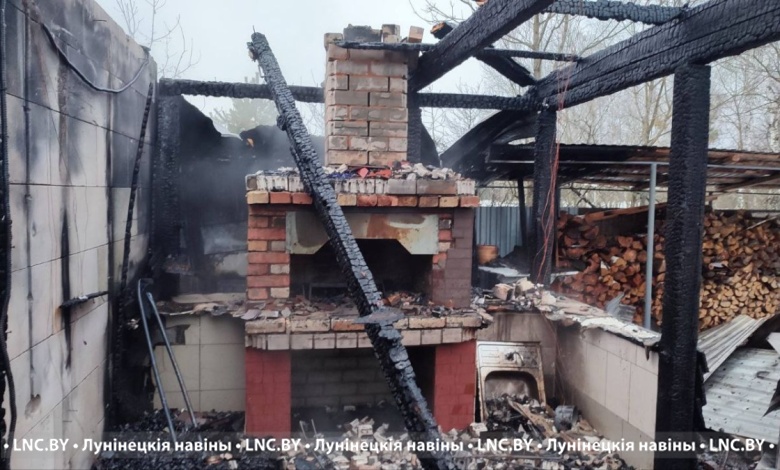 Баня горела в деревне Ситница Лунинецкого района