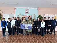 Представители поисково-спасательньного отряда "Витязь" побывали в гостях в Лунинской СШ