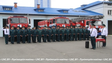Торжественное мероприятие ко Дню пожарной службы прошло в Лунинце