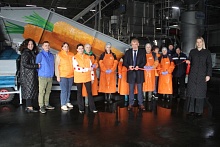 Новую линию шоковой заморозки овощей открыли в ФХ "Новицких" Лунинецкого района