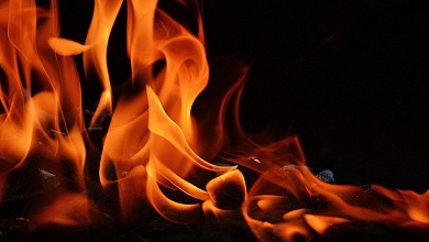 В Лунинце произошел пожар в жилом доме