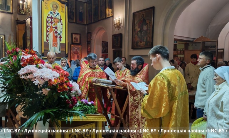 В Лунинце православные верующие празднуют Пасху 