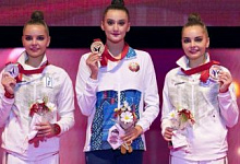 В Японии завершился чемпионат мира по художественной гимнастике. Белорусская команда в общем зачете заняла третье место