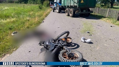 В ДТП погиб еще один мотоциклист в Брестской области