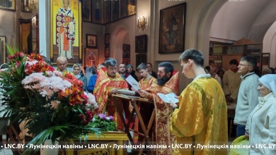 В Лунинце православные верующие празднуют Пасху 