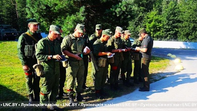 В Лунинце военнослужащие повышают воинское мастерство